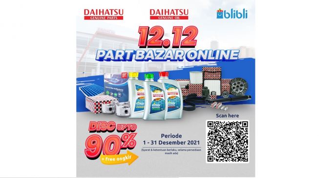 Daihatsu Gelar Part Bazar Online Diskon Hingga 90 persen (IST)