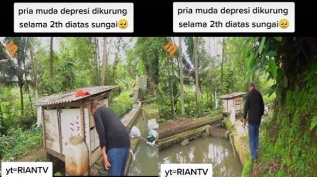 Viral Pria ODGJ Dikurung di Atas Sungai Selama 2 Tahun, Kondisinya Bikin Nyesek