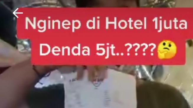 Viral, Menginap di Hotel Harga Sejuta Dendanya Rp5 Juta