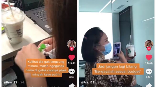 Ditraktir Minum Starbucks, Kelakuan Wanita Ini Bikin Warganet Merinding