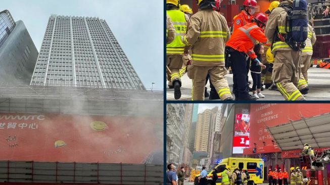 WTC Hong Kong Kebakaran, 350 Orang Terperangkap di Atas Gedung