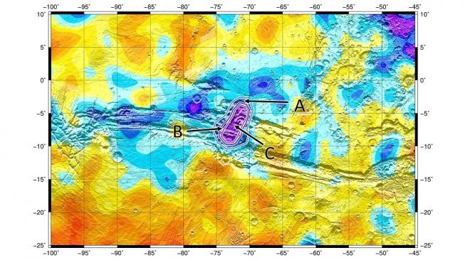 ExoMars memetakan keberadaan air es di Mars. [ESA]