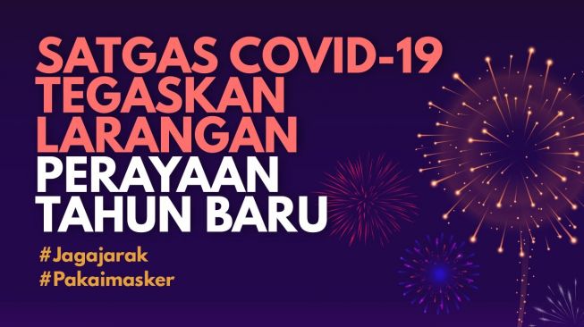 INFOGRAFIS : Satgas Covid-19 Tegaskan Larangan Perayaan Tahun Baru