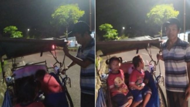 Kisah Pak Yusuf dan Dua Anak Kembarnya, Pencari Rongsok Tinggal di Becak dan Tidur di Ruko