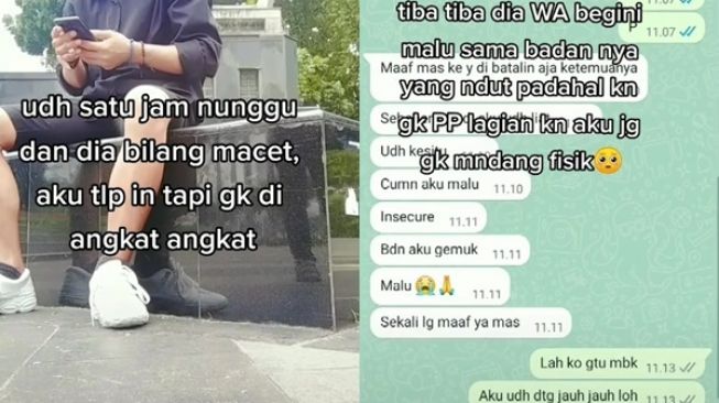 Batal Janjian Sama Cewek yang Kenal Virtual, Alasan Cewek Batalkan Janji Bikin Nyesek (TikTok)