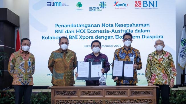 Perkuat Ekosistem Diaspora, BNI Xpora Kerja Sama dengan House of Indonesia Econesia