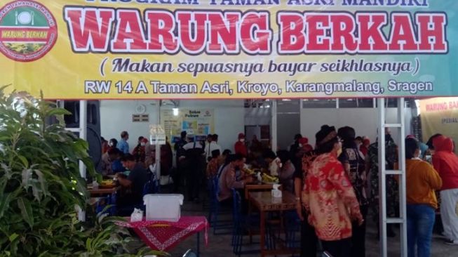 Jadi Favorit Warga,  Warung di Sragen Ini Bisa Makan Sepuasnya Bayar Seikhlasnya