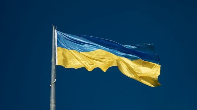 Ilustrasi bendera Ukraina.[unsplash]