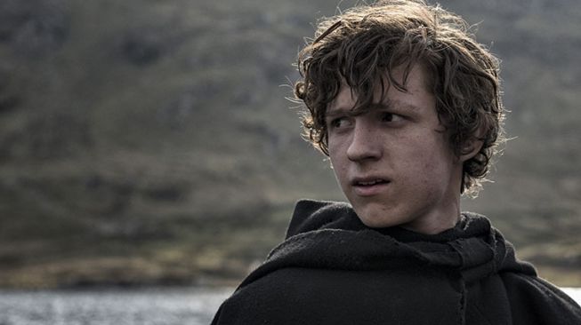 Tom Holland di film Pilgrimage.