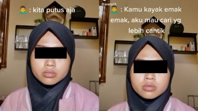 Bikin Parodi Diputusin Gegara Kayak Emak-emak, Transformasi Makeup Cewek Ini Manglingi (TikTok)