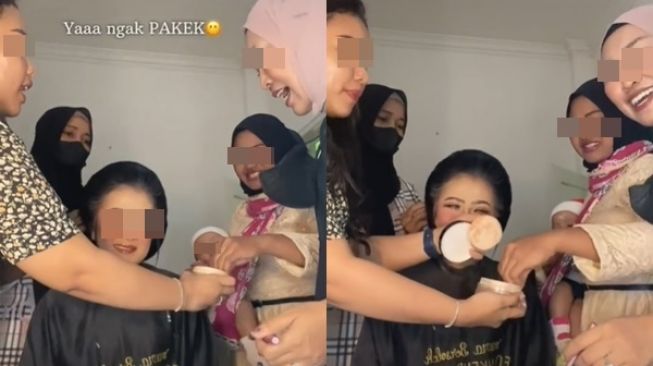 Viral Emak-emak Minta Bedak Manten ke MUA, Cara Ambil Bedaknya Bikin Warganet Ikut Kesal (TikTok)