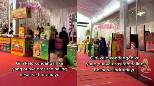 Viral! Cewek Ini Hadiri Kondangan Pemilik Toko Grosir, Sajiannya Bikin Malas Pulang