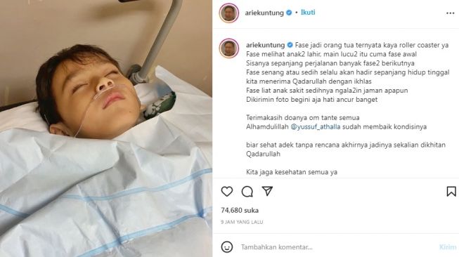 Unggahan Arie Untung [Instagram/@ariekuntung]