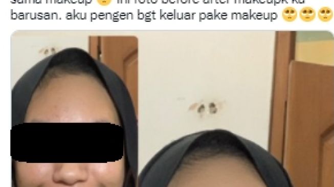 Wanita Diejek Keluarga Pakai Make Up Tetap Saja Hitam, Warganet Justru Bilang Cantik