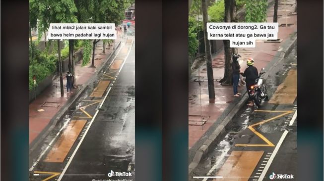 Viral Pasangan Bertengkar di Tepi Jalan, Respons Cowoknya Bikin Meleleh (tiktok.com/yamahafriendsofficial)