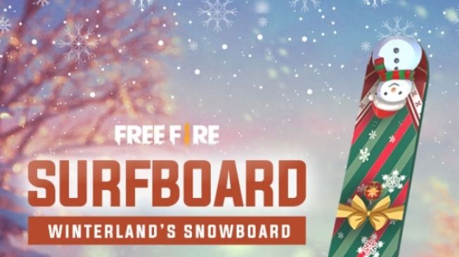 Winterlands Snowboard. [Facebook/Garena Free Fire]
