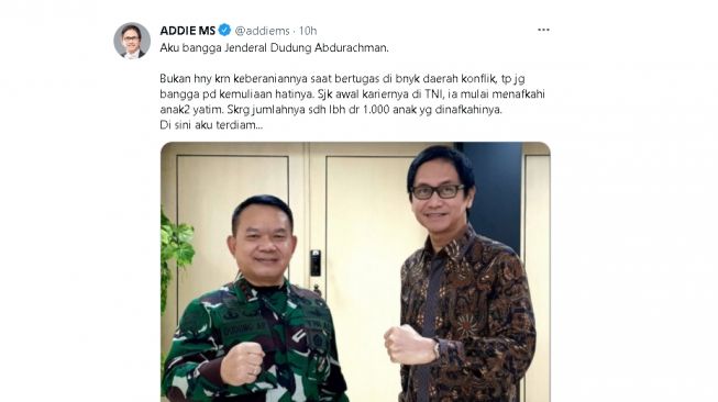 Jenderal Dudung dan Addie MS (twitter)