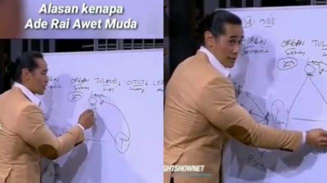 Bongkar Rahasia Bisa Awet Muda Pakai Papan Tulis, Ade Rai Jadi Trending Topic