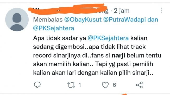 Tangkapan layar trending Narji di Twitter, Selasa (21/12/2021).