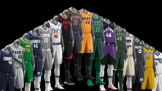 Sebanyak 16 jersey "Earned Edition" NBA untuk musim 2021. [Nike/Insider]