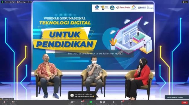 Webinar Guru Nasional: Teknologi Digital untuk Pendidikan.