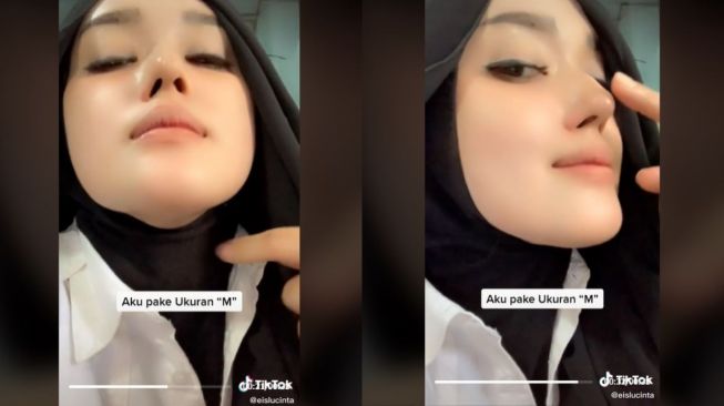 Viral Wanita Bagikan Tips Hidung Mancung Pakai Alat Ini (tiktok.com/@eislucinta)