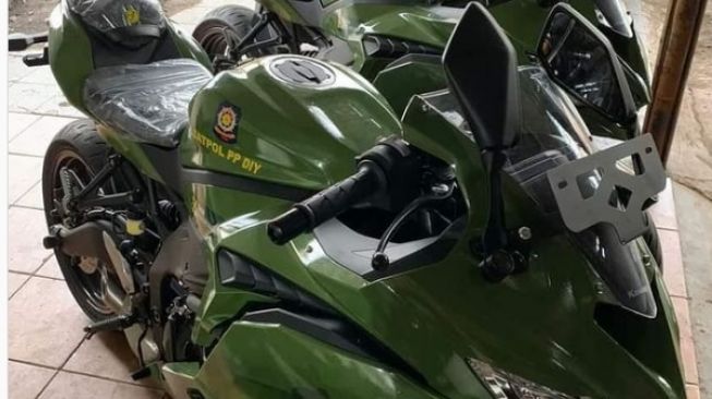 Bukan Main, Motor Mahal Satpol PP DIY Pakai Kawasaki ZX-25R, Makin Ngacir Saat Bertugas