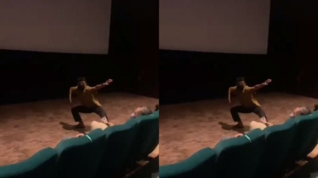 Efek Nonton di Bioskop, Pria ini Lakukan Aksi Kocak, Warganet: Gatot Kaca Nyasar