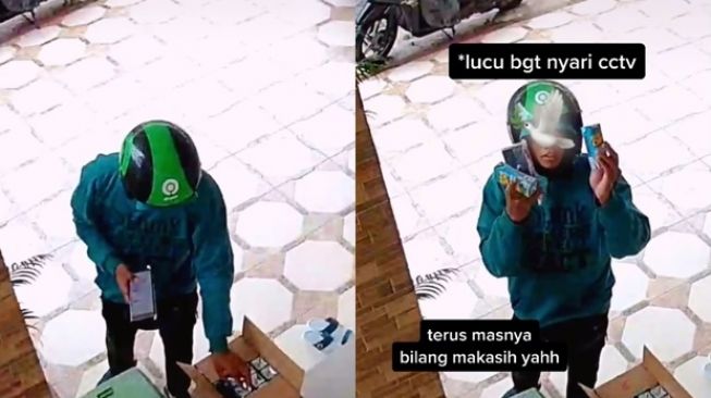 Antar Paket Bebas Ambil Minum Gratis, Kurir Langsung Cari CCTV Lakukan Hal Manis Ini (TikTok)