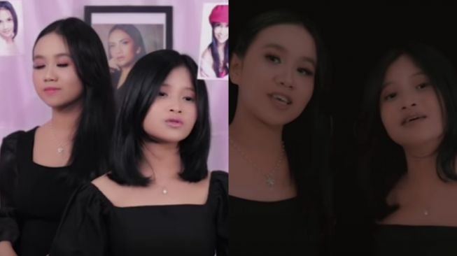 7 Potret Mayang dan Chika Cover Lagu Lagi, Direkam di Museum Vanessa Angel