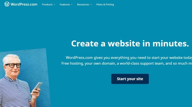 Situs membuat blog, WordPress.