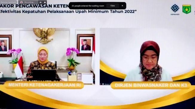 Menaker Minta Pengawas Ketenagakerjaan Kawal Pelaksanaan Upah Minimun di Daerah