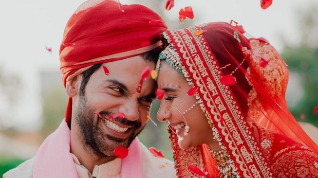 Rajkummar Rao menikah dengan Patralekhaa. [Instagram]