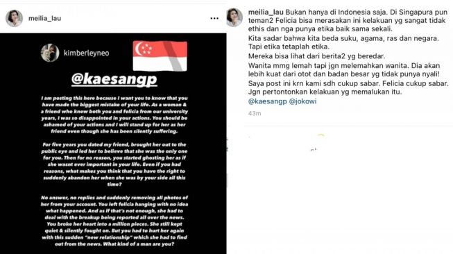 Unggahan Ibu Felicia Tissue, Meilia Lau. [Dok.Hops.id]