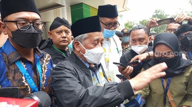 Ketua Komite Pengarah (SC) Muktamar, M Nuh soal Pembahasan dan pengesahan Tata Tertib Muktamar NU. (Suara.com/Bagaskara)