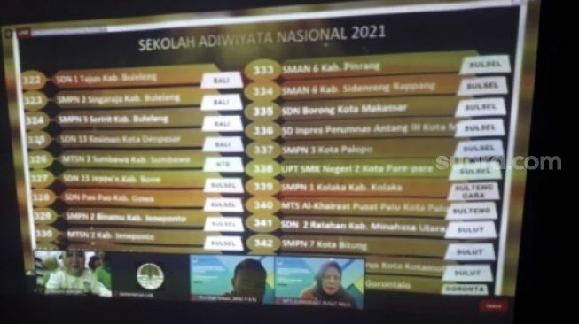 SD Negeri Borong Makassar Raih Adiwiyata Nasional 2021