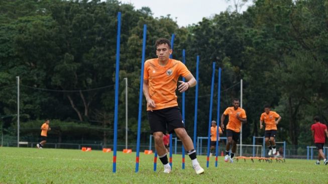 Egy Maulana Vikri saat berlatih bersama Timnas Indonesia untuk Piala AFF 2020 (dok. PSSI)
