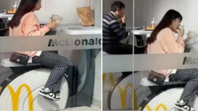 Makan Sambil Bakar Kalori, Gerai McDonald's ini Sediakan Sepeda Olahraga di Restorannya