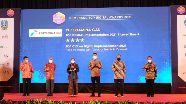 Pertagas Raih 2 Penghargaan Top Digital Award 2021 Lewat Transformasi Digital