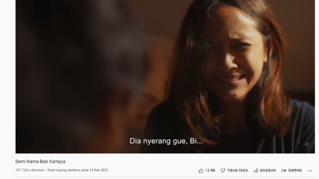 Film pendek Kemendikbud 'Demi Nama Baik Kampus' (Youtube)