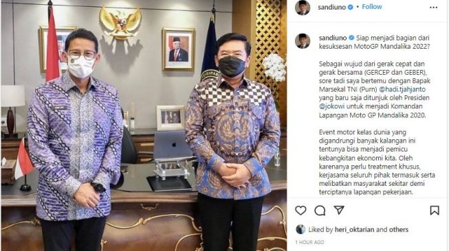 Baru Sebulan Purnatugas, Eks Panglima TNI Ditunjuk Jadi Komandan Lapangan MotoGP Mandalika 2022