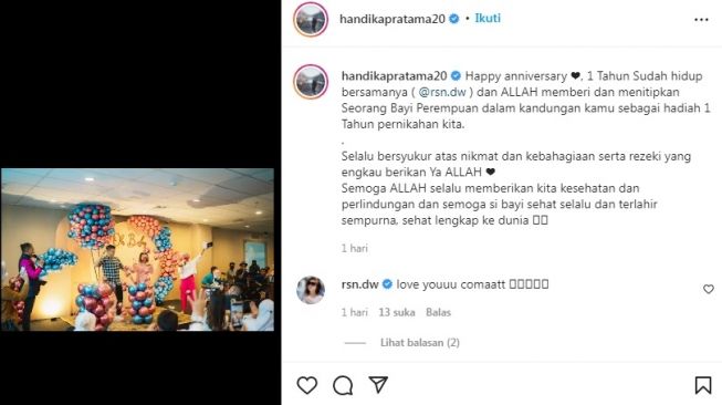 Unggahan Handika Pratama [Instagram/@handikapratama20]