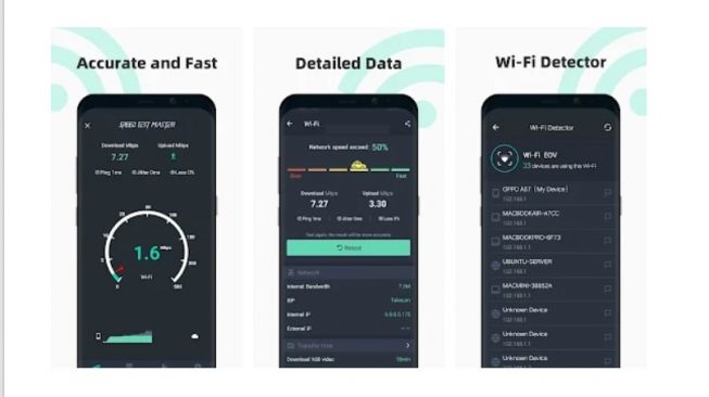 Aplikasi cek kecepatan internet, Internet Speed Test Meter. [Google Play Store]