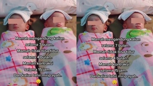 Curhat Ibu Capek Kontraksi Lahirkan Anak Kembar: Dan Kalian Lahir Mirip Ayah