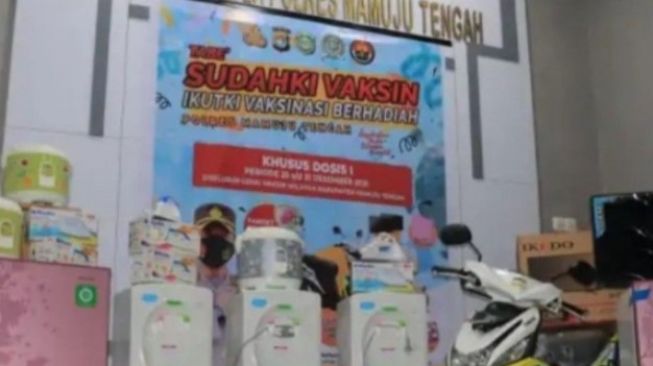 Polres Mamuju Tengah Siapkan Hadiah Sepeda Motor dan Uang Bagi Peserta Vaksinasi