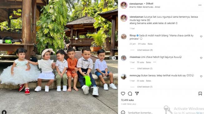 Anak-anak artis hadiri ulang tahun Kiano Tiger Wong (instagram.com)