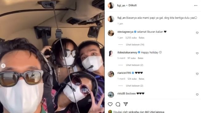 Fuji kenang Vanessa Angel dan Bibi Ardiansyah (instagram.com)