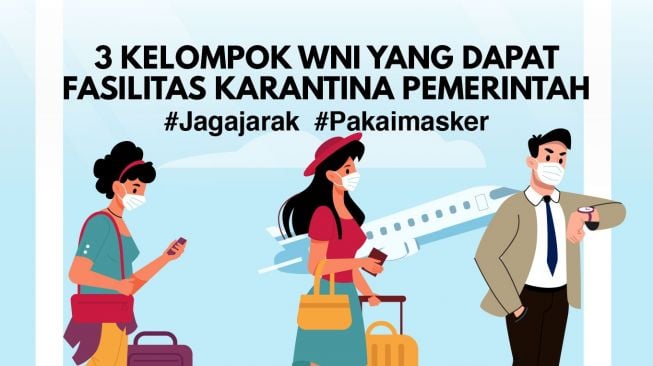 INFOGRAFIS: 3 Kelompok WNI Yang Dapat Fasilitas Karantina Pemerintah