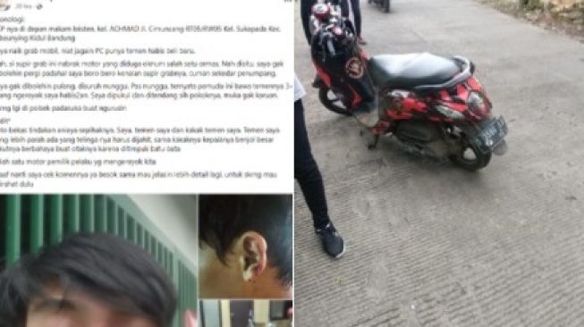 Taksi Online Tabrak Sepeda Motor Beratribut Ormas, Sopir dan Penumpang Ngaku Dikeroyok