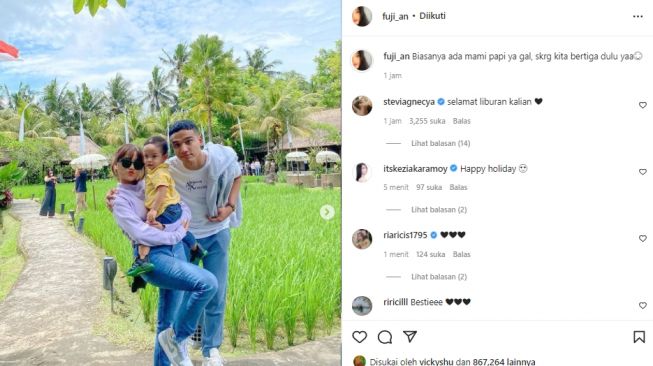 Fuji kenang Vanessa Angel dan Bibi Ardiansyah (instagram.com)